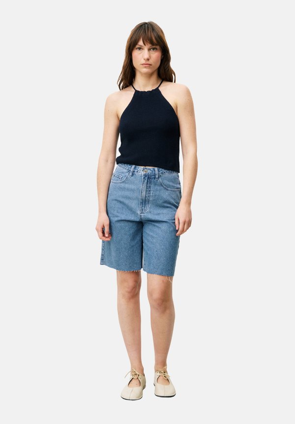 PIVOINE - Jeans Shorts - bleu jean