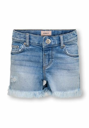 KMGROBYN GERADE GESCHNITTEN - Denimshorts - light blue denim