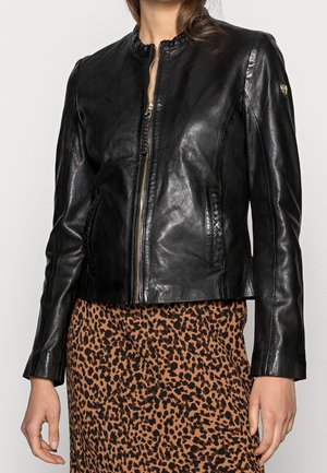 Leren jas - black