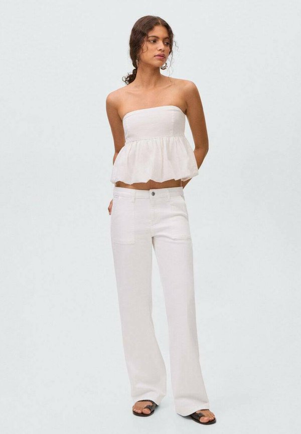 WITH EMBROIDERED STARS TEEN - Jeans Straight Leg