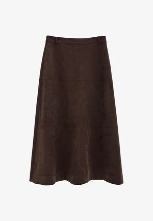 Polo Club, ROCK WOMAN SABINA SKIRT RELAXED FIT - Falda larga - dark chocolate
