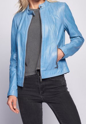 Leren jas - blue