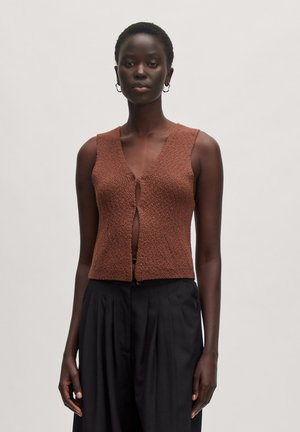 EDITED RIKE - Waistcoat - braun