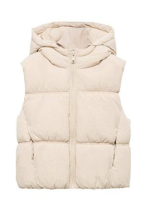 QUILTED WITH HOOD - Weste - off-white