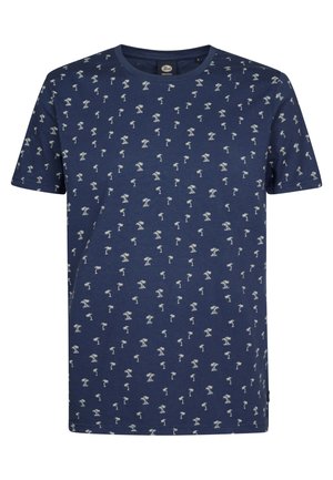 Print T-shirt - petrol blue