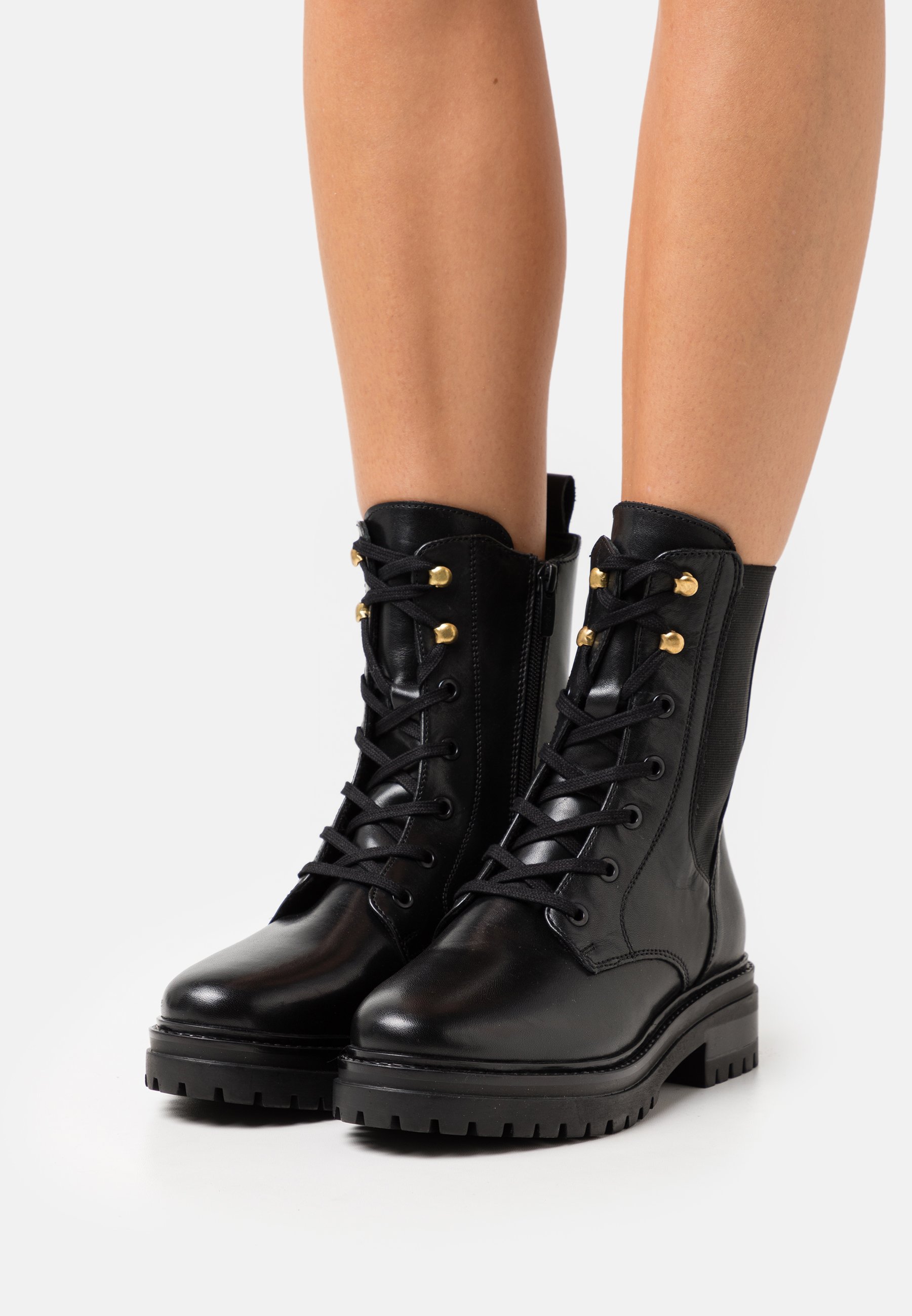 Mexx HINYA - Enkellaarsjes met plateauzool - black/Zwart - Zalando.nl