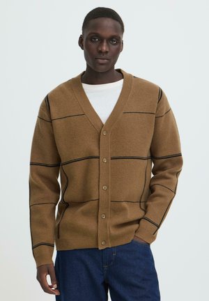 Blend, BHBRANKO CARDIGAN CHECK - Strickjacke - kangaroo