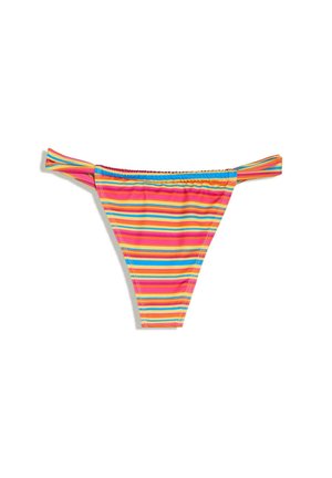 Bershka STRIPED BIKINI BOTTOMS - Bikinibroekje - light pink
