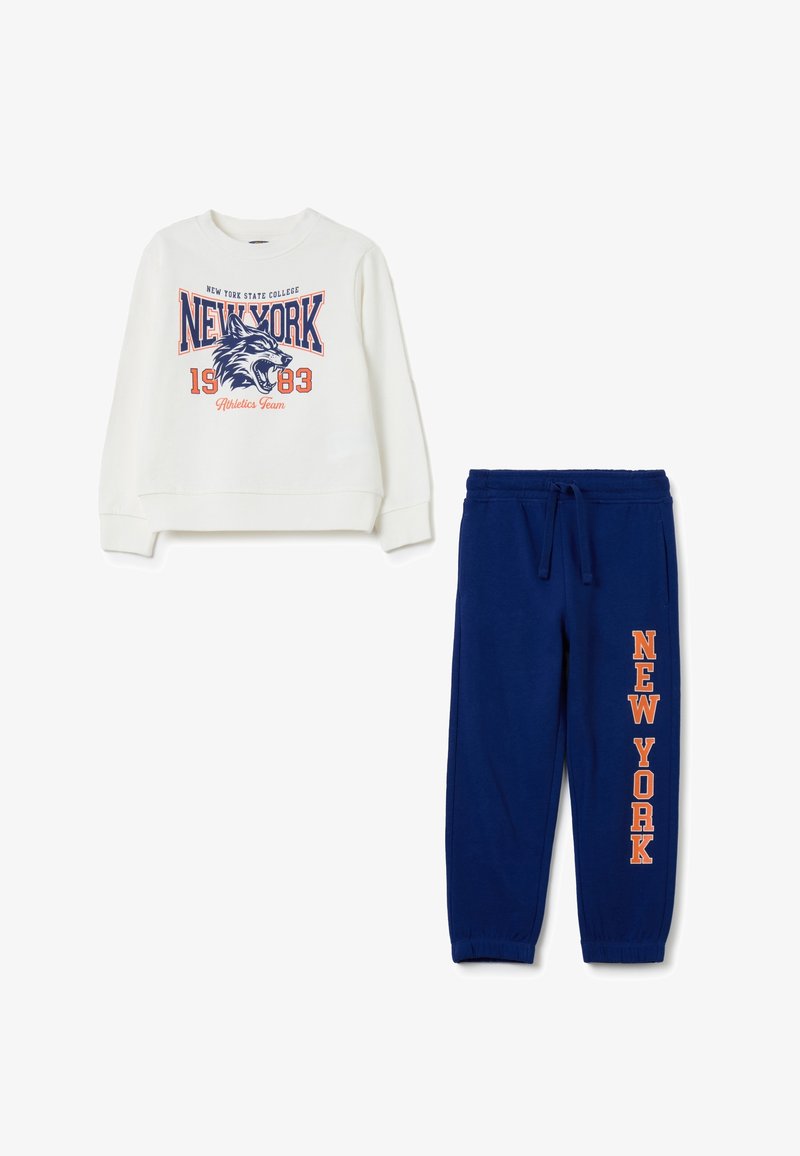 OVS FRENCH TERRY - Sweatshirt - white blue