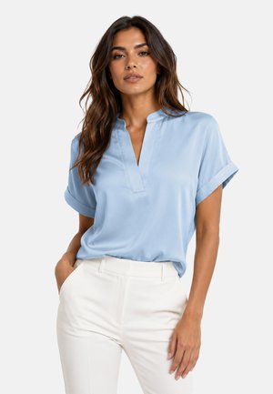 REGINA FASHION, REGINA FASHION ELEGANT V-NECK BLOUSE - Bluse - light blue