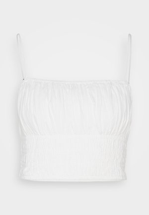 Abercrombie & Fitch BARE SCRUNCHIE CAMI - Topp - brilliant white