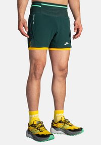 Brooks HIGH POINT 2.0 - Shorts 2 en 1 - carbo lemon chrome