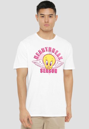 Cotton Soul, LOONEY TUNES TWEETY HEARTBREAK VALENTINE - Print T-shirt - white