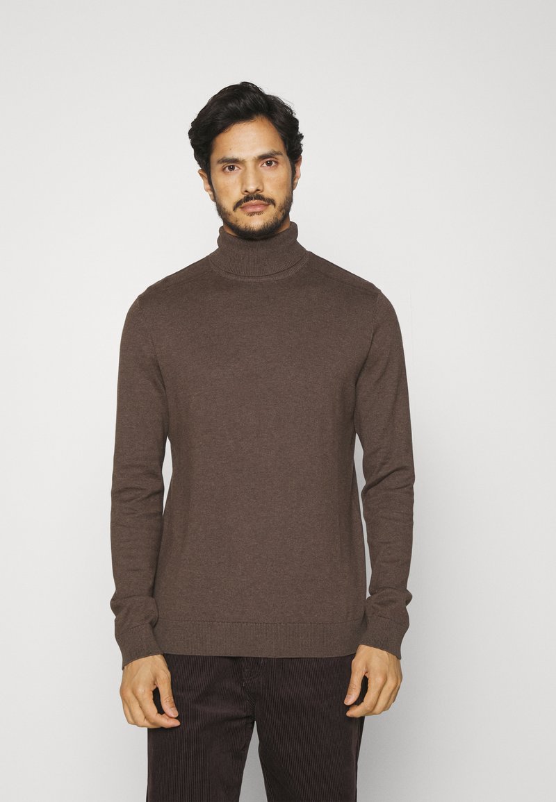 Selected Homme SLHBERG ROLL NECK NOOS - Pulóver - demitasse melange