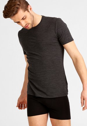 ANATOMICA SS CREWE - Undertrøye - jet heather/black