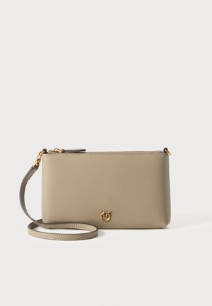 FLAT HORIZONTAL MINI - Schoudertas - noce/antique gold-coloured