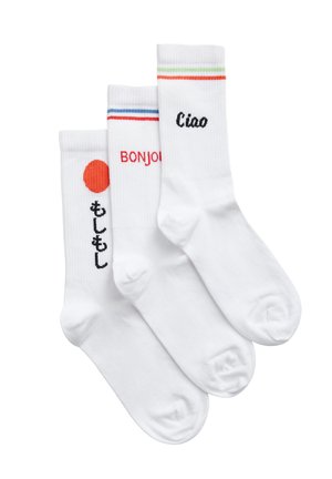 CREW 3 PACK  PASSPORT COLLECTION - Socks - whi