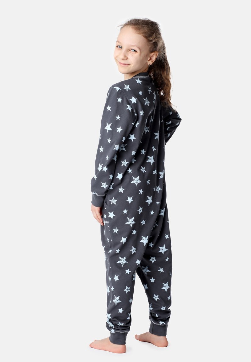 Kinder Wäsche | Bellivalini Pyjama graphite blue stars/grau - QN52613 Kinder Wäsche | Bellivalini Pyjama graphite blue stars/grau - QN52613