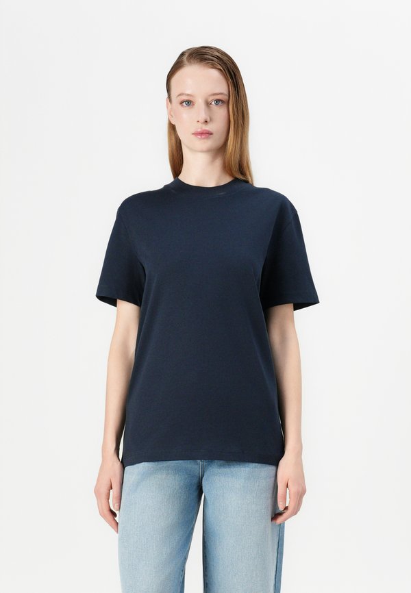 SLFRELAX MOCK NECK TEE  - Basic T-shirt - dark sapphire