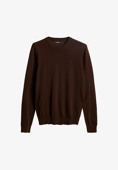 J.LINDEBERG KEANE CREW NECK - Stickad tröja - bitter chocolate
