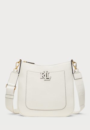 PEBBLED LEATHER LARGE CAMERYN CROSSBODY - Geantă crossbody - soft white