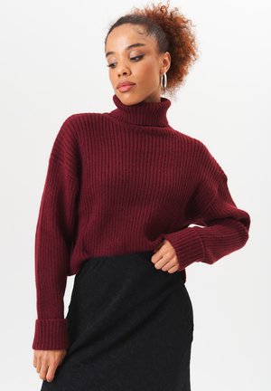 GINI LONDON CHUNKY - Jumper - dark red