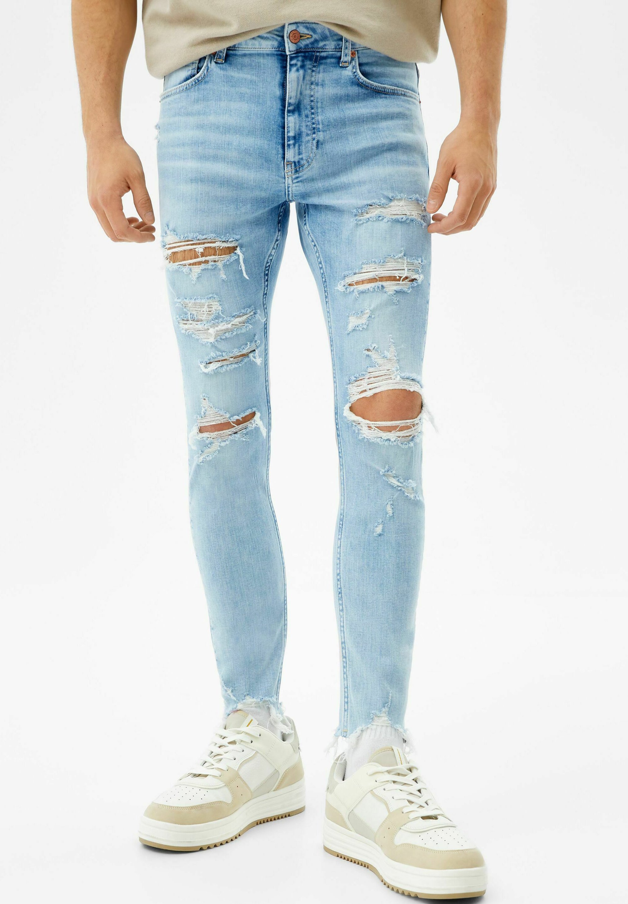 Bershka Jeans slim fit - light blue/celeste - Zalando.it