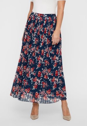 Pliceret nederdel /Nederdele med folder - blue-grey