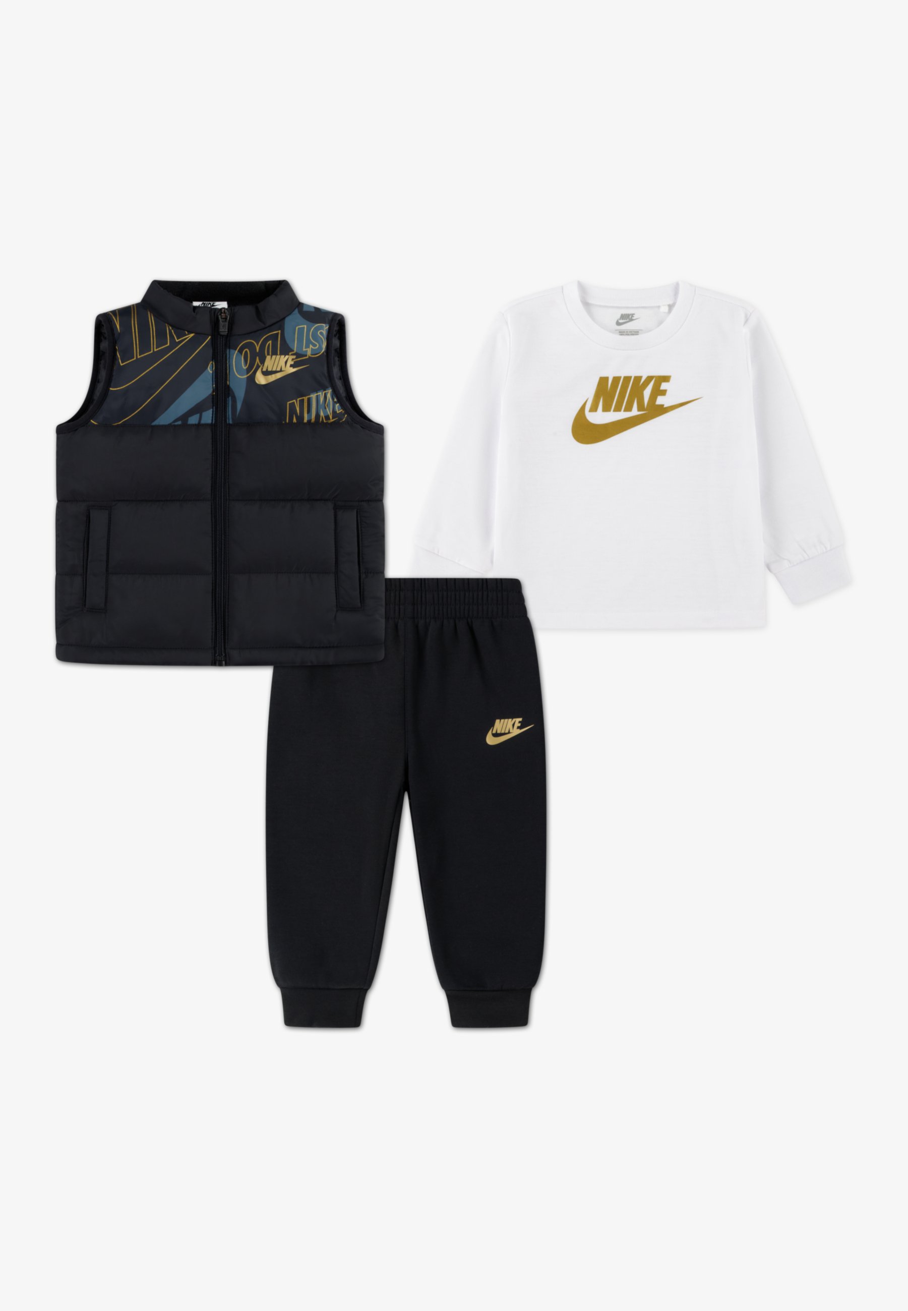 Nike Sportswear VEST PANT UNISEX SET Smanicato black/white