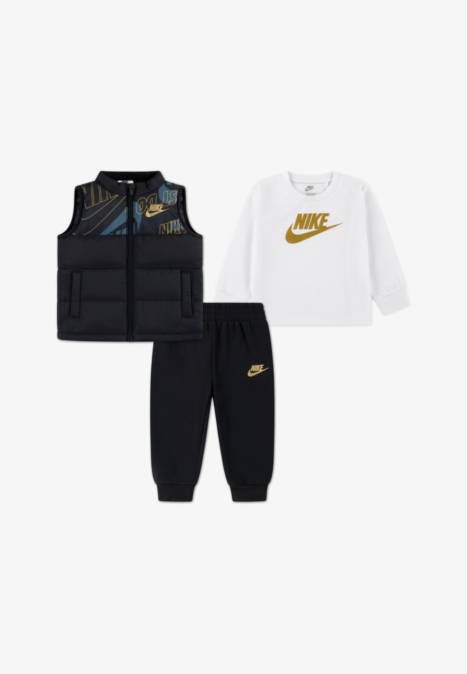 Nike Sportswear VEST PANT UNISEX SET Smanicato black/white