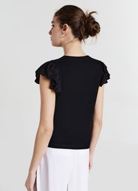 Calliope COSTINA VOLANT - T-shirt con stampa - ultrablack