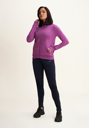 Sudadera con cremallera - cattleya orchid blue