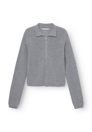Cardigan - light grey melange