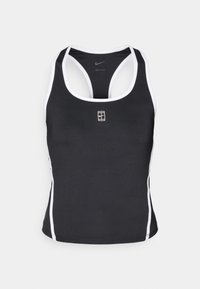 NIKECOURT ADVANTAGE TANK NOVELTY - Débardeur - black/white