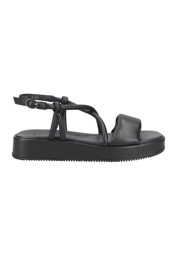 Plateausandalette - schwarz