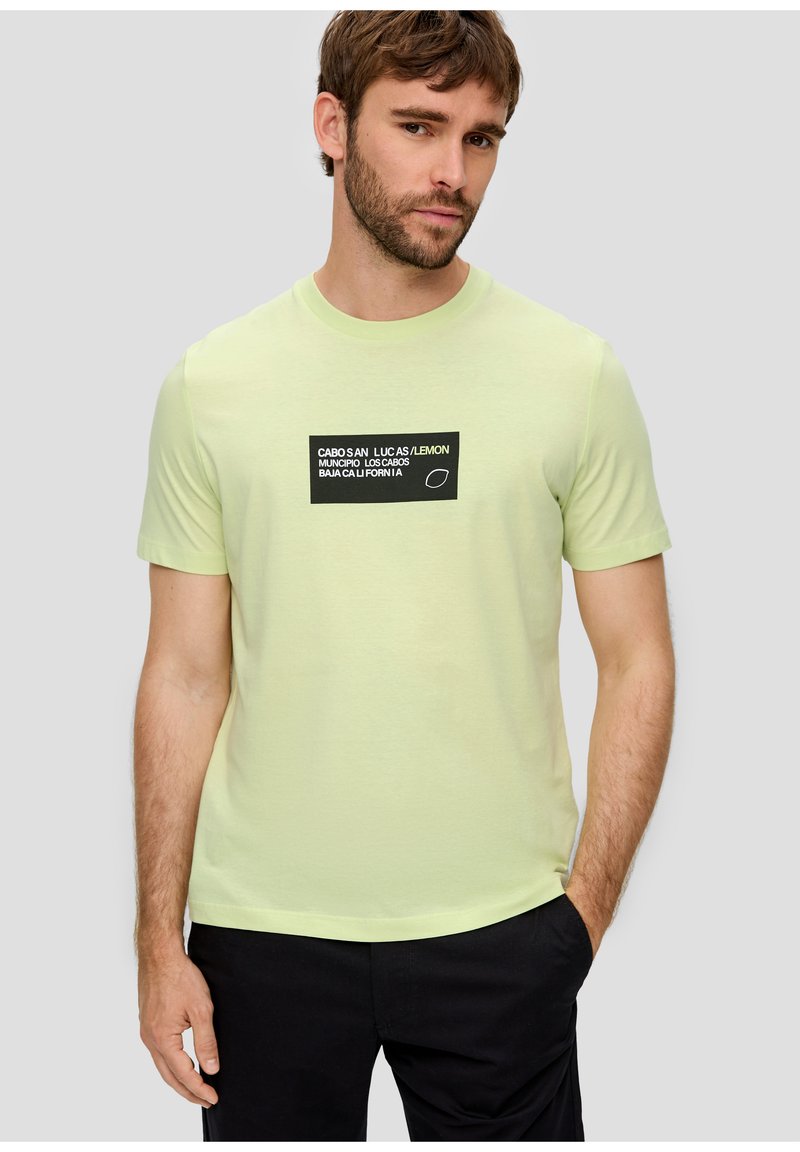 s.Oliver MIT FRONT - T-shirt print - limettengrün