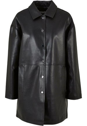 Urban Classics Keinonahkatakki - black