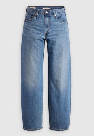 Levi's® BAGGY DAD - Laisvo kirpimo džinsai - heavy check linen+ denim