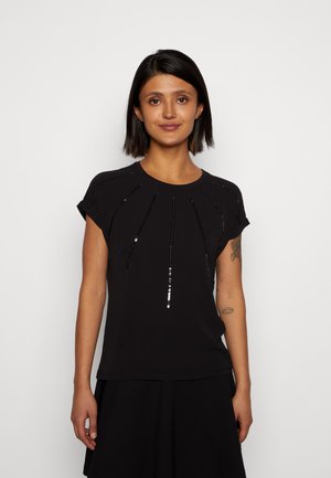 ONLLOUISA SEQUINS - Camicetta - black