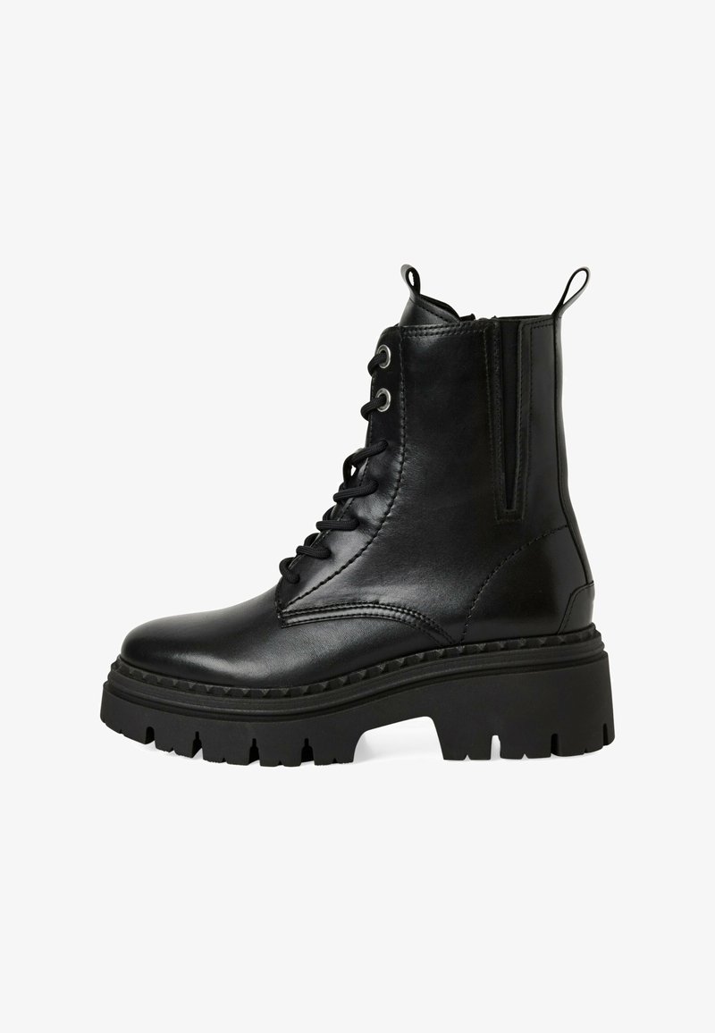 Tamaris Gležnjarji s platformo - black leather