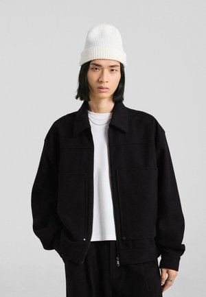 BOXY FIT WITH ZIP   - Nyári dzseki - black