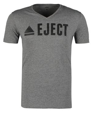 Print T-shirt - mottled grey