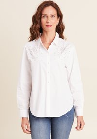 Breal LANGARM MIT STRASSSTEINEN - Overhemdblouse - ecru