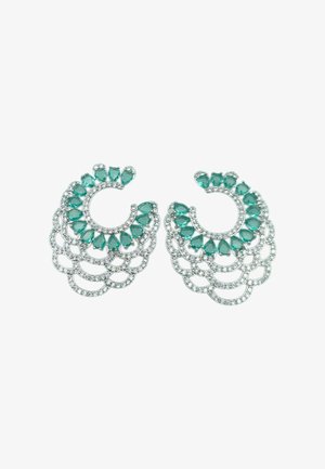 HEBE JEWELS, PARTY & EVENT - Boucles d'oreilles - mintgrün weiss & silver-coloured