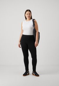 Even&Odd Curvy - 2 PACK - Leggings - Trousers - black Thumbnail Image 1