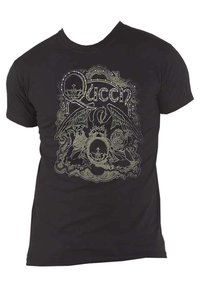 Paradiso Clothing QUEEN DIAMANTE CLASSIC CREST - Print T-shirt - black