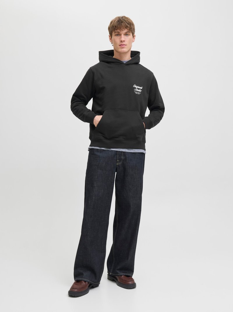 Jack & Jones Sweat Homme Jack & Jones JORNORREBRO TYPO BACK HOOD SN - Sweat à Capuche - Tibetan Hoodie Jack & Jones