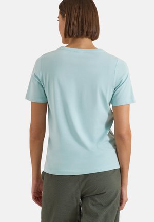 Cecil, T-SHIRT MIT BOAT NECK UND WORDING ARTWORK - T-shirt imprimé - crystal mint