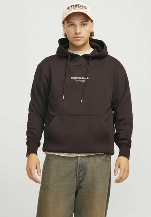 Jack & Jones JORVESTERBRO  - Sweat à capuche - chocolate torte