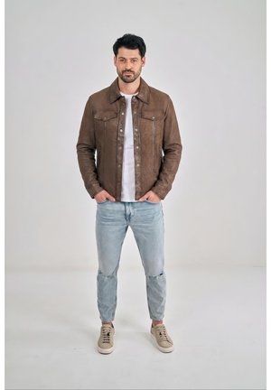 Freaky Nation Chaqueta de cuero - brownie